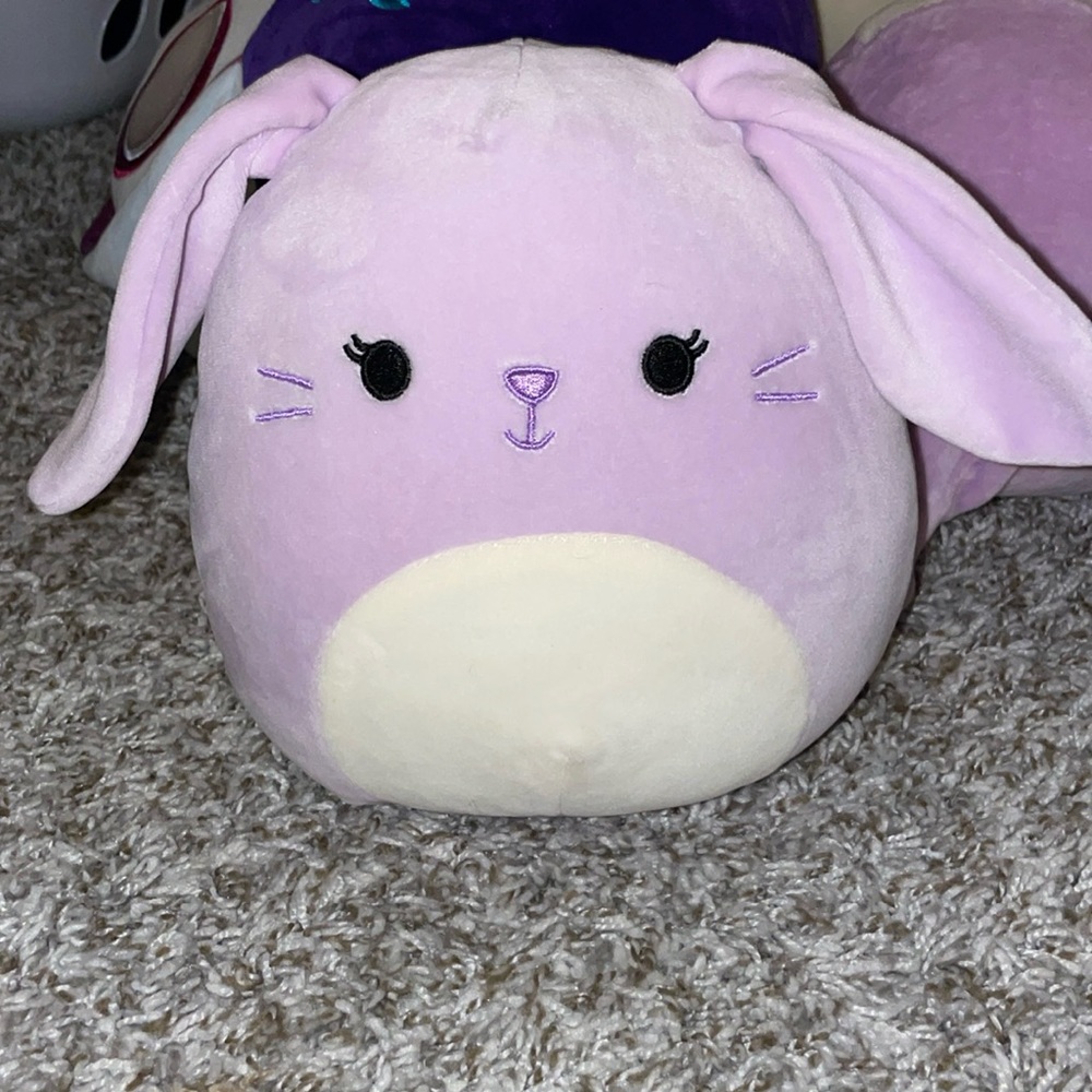 Bubbles the purple bunny squishmallow